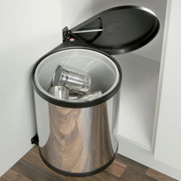 kitchen waste bin - Mono, 385mm or 455h x 360w x 304d, 12 or 15litre bins