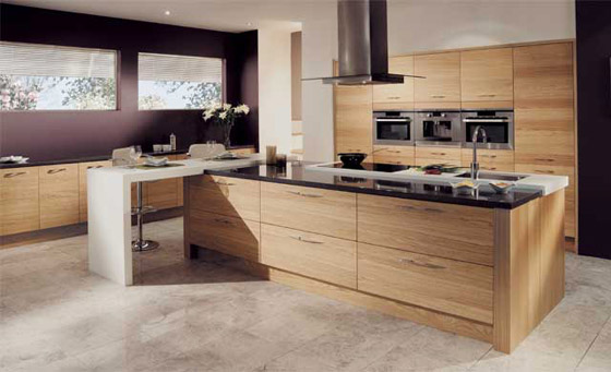 Kitchen as Tavola Oak Light Oak