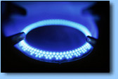 Blue gas ring